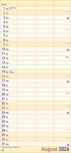 Großdruck Planer für zwei 2026