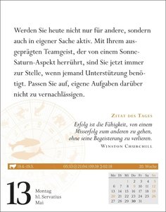Fische Sternzeichenkalender 2024: Tagesabreißkalender. Tischkalender 2024 mit täglichem Horoskop. Kleiner Kalender mit täglichem Blick in die Sterne
