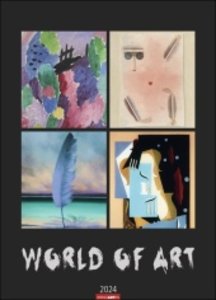 World of Art Kalender 2024. Meisterwerke der klassischen Moderne in einem Kunstkalender im Großformat. Jahres-Wandkalender XXL für Kunstliebhaber, 49x68 cm.
