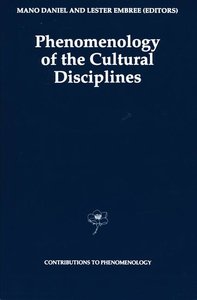 Phenomenology of the Cultural Disciplines