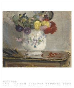 Berthe Morisot Kalender 2023. Hochwertiger Kunstkalender im Großformat mit den impressionistischen Meisterwerken von Morisot. Großer Wandkalender 2023 für Impressionismus-Fans. 55x46 cm