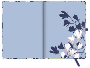 GreenLine Diary Floral 2023 - Buchkalender - Taschenkalender - 16x22