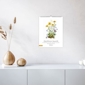 Alpenblumen-Aquarelle Kalender 2026