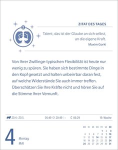 Zwillinge Sternzeichenkalender 2026