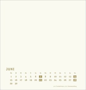 Premium-Bastelkalender gold mittel 2026