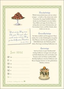 Was Großmutter noch wusste Wochenkalender 2024. Ein kleiner Kalender voll nützlicher Tipps für Garten, Haushalt und Gesundheit. Schön gestalteter Bildkalender 2024
