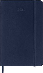 Moleskine 12 Monate Wochen Notizkalender 2024, Pocket/A6, Saphir