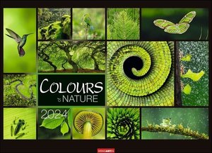 Colours of Nature Kalender 2024. Großer Foto-Wandkalender im Querformat 68 x 49cm. Natur-Kalender 2024 mit harmonischen Bild- und Farbkompositionen für jeden Monat.