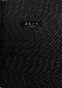 rido/idé 7021812803  Tageskalender  Buchkalender  2023  "Carbon"  Modell Chefplaner  1 Seite = 1 Tag  Blattgröße 14,5 x 20,6 cm  Kunstleder-Einband, flexibel  schwarz