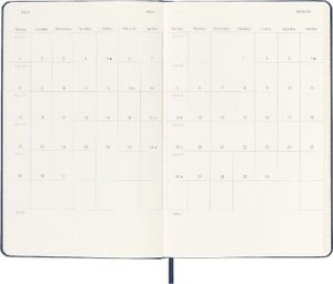 Moleskine 12 Monate Wochen Notizkalender 2024, Large/A5, Saphir