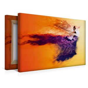 Premium Textil-Leinwand 45 cm x 30 cm quer The Dance Explosion \"Nebel\"