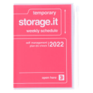 MARK'S 2021/2022 Taschenkalender A6 vertikal, Storage it, Pink