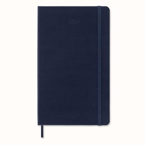 Moleskine 12 Monate Wochen Notizkalender 2024, Large/A5, Saphir