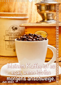 Bohnen, Schaum & Plätzchen: Kaffeegenuss (Wandkalender 2023 DIN A3 hoch)