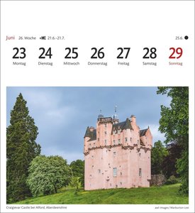 Schottland Sehnsuchtskalender 2025 - Wochenkalender mit 53 Postkarten
