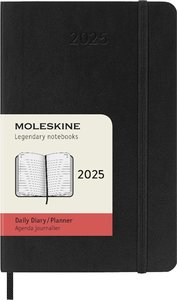 Moleskine 12 Monate Tagesnotizkalender 2025, P/A6