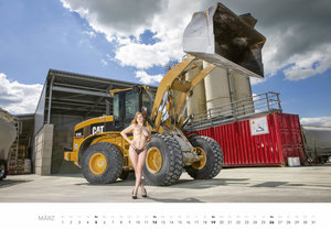 Baumaschinen Mädels 2023 - Der Erotik Kalender