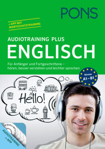 PONS Audiotraining Plus Englisch, Audio-CD + Begleitbuch