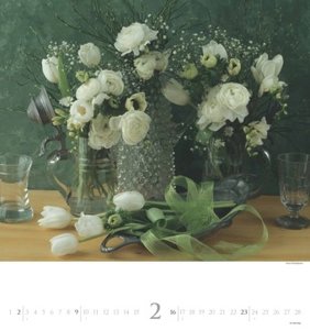 N NEUMANNVERLAGE - Bouquets 2025 Fotokunst-Kalender, 45x48cm, Wandkalender mit zwölf bezaubernden Blumenbouquets, liebevolle Blumensträuße, Spiralbindung und internationales Kalendarium