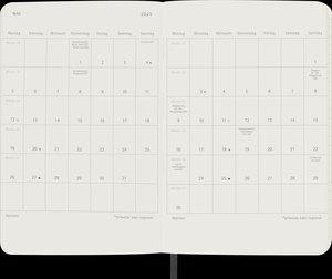 Moleskine 12 Monate Wochen Notizkalender Deutsch 2025, Pocket/A6