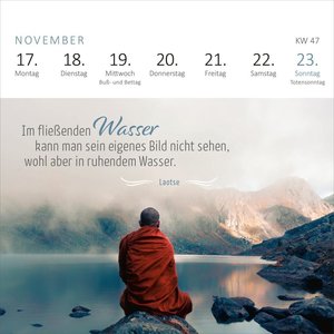 Mini-Wochenkalender 365 Tage Gelassenheit 2025