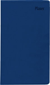 Taschenplaner blau 2025 - Bürokalender 9,5x16 cm - 64 Seiten - 1 Woche auf 1 Seite - separates Adressheft - faltbar - Notizheft - 540-1015