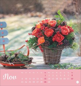 Herzliche Blumengrüße Postkartenkalender 2026