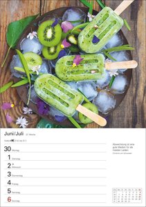 Küchenkalender Wochenplaner 2025 - 53 Blatt mit Zitaten und Rezepten