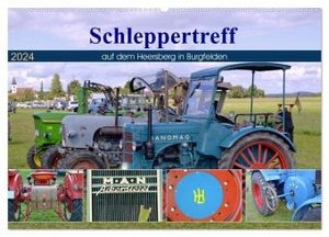 Schleppertreff auf dem Heersberg in Burgfelden (Wandkalender 2024 DIN A2 quer), CALVENDO Monatskalender