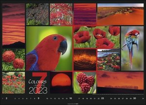 Colours of Nature Kalender 2023. Großer Foto-Wandkalender XXL. Landschaften-Kalender 2023 mit harmonischen Bild- und Farbkompositionen für jeden Monat. 68x49 cm. Querformat.