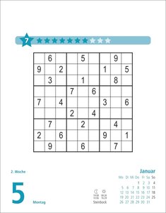 Stefan Heine Sudoku schwierig Tagesabreißkalender 2026