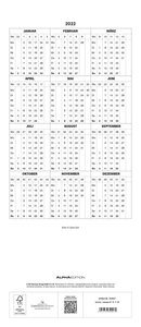 Kätzchen 2022 Familienplaner - Familienkalender - Wandkalender - 19,5x45