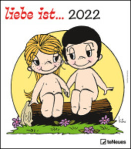 liebe ist...  2022 - Wand-Kalender - 30x34 - Illustrationen - Paar