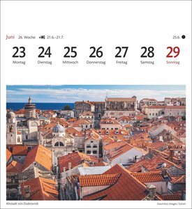 Kroatien Sehnsuchtskalender 2025 - Wochenkalender mit 53 Postkarten