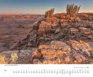 Namibia 2025 - Foto-Kalender - Poster-Kalender - 60x50 - Wildnis - Natur - Reisen