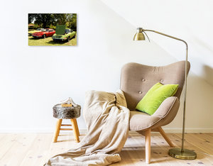 Premium Textil-Leinwand 45 cm x 30 cm quer Opel GT