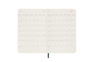 Moleskine 12 Monate Wochen Notizkalender 2024, Pocket/A6, Myrtengrün