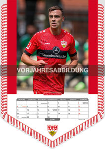 VfB Stuttgart 2023 - Bannerkalender - Fan-Kalender - Fußball-Kalender - 29,7x42 - Sport
