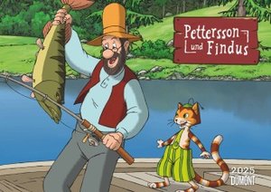 Pettersson & Findus 2025 - Von Sven Nordqvist - Wandkalender für Kinder - Querformat 42 x 29,7 cm