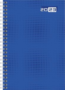 rido/idé 7021007023  Wochenkalender  Buchkalender  2023  Modell futura 2  2 Seiten = 1 Woche  Blattgröße 14,8 x 20,8 cm  Grafik-Einband  blau