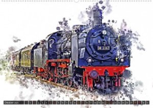 Beeindruckende Dampflokomotiven (Premium, hochwertiger DIN A2 Wandkalender 2023, Kunstdruck in Hochglanz)