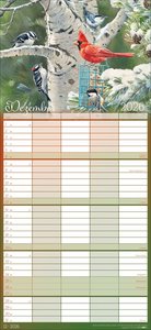 Bunte Vogelwelt Familienplaner 2026