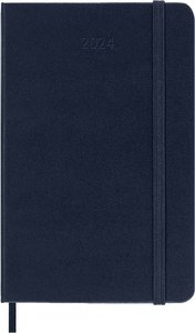 Moleskine 12 Monate Wochen Notizkalender 2024, Pocket/A6, Saphir