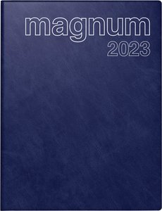 rido/idé 7027042383  Wochenkalender  Buchkalender  2023  Modell magnum  2 Seiten = 1 Woche  Blattgröße 18,3 x 24 cm  Schaumfolien-Einband Catana  dunkelblau