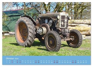 Historische Traktoren 2024 (Wandkalender 2024 DIN A3 quer), CALVENDO Monatskalender