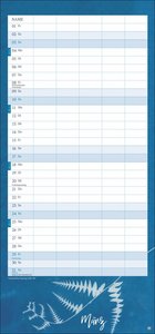 Indigo Familienplaner 2024. Großer Familienkalender mit schönem Design und viel Platz für Termine: Organisationstool und Blickfang in einem! Kalender 2024 mit 5 Spalten.