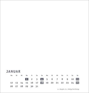 Premium-Bastelkalender weiß mittel 2026