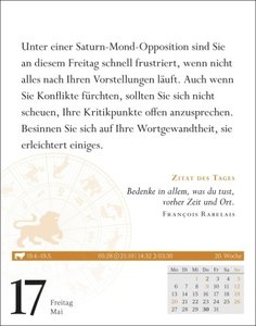 Löwe Sternzeichenkalender 2024: Tagesabreißkalender. Tischkalender 2024 mit täglichem Horoskop. Kleiner Kalender mit täglichem Blick in die Sterne