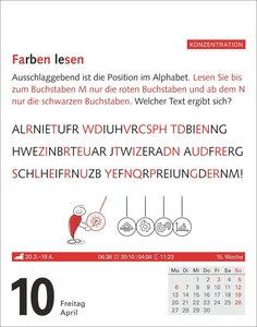 Meyers Grips-Gymnastik Tagesabreißkalender 2026