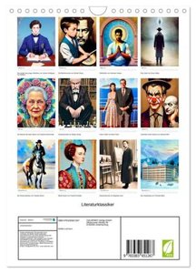 Literaturklassiker (Wandkalender 2024 DIN A4 hoch), CALVENDO Monatskalender